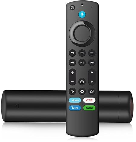 Replacement Firestick Remote for All Fire Series TVs Stick (2nd/3rd Gen)/4K/Lite, Insignia TV Remote Compatible with Stick 4K Max/Omni/QLED Series & TVs Cube with Voice Control, for Smart TV 3rd Gen