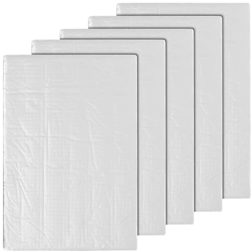 YARNOW 20pcs Tapis D'isolation Phonique en Mousse pour Voiture et Fourgon, Insonorisant et Isolant Thermique, Fibre de Verre et Caoutchouc, Adapté Murs et Sols
