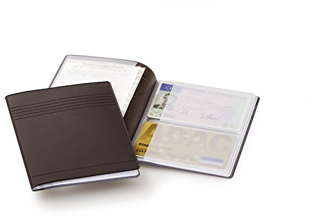 Durable Ausweis- und Kreditkartenetui, für 4 Karten (54 x 85 mm) und 4 Ausweise (80 x 115 mm), anthrazit, 239758