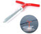 HYFAN Zeltplane für den Außenbereich, leicht, Aluminiumlegierung, Spiralpfähle, Rot