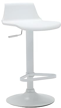 Vente-unique-Barhocker höhenverstellbar - Polypropylen - Weiß - CALAS