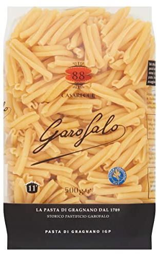 5x Garofalo Pasta di Gragnano IGP Casarecce N° 88 Hartweizengrieß Pasta 100% Neapolitanische Pasta Kurze Pasta Packung mit 500g