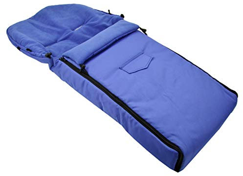 BAMBINIWELT Winterfußsack (108cm) für Jogger Buggy Schlitten FLEECE UNI (Royalblau)