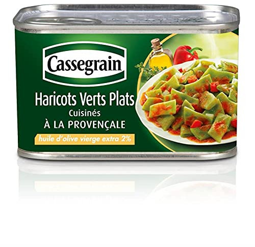 CASSEGRAIN - Haricots Verts Plats À La Provencale 375G - Lot De 3