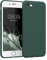 kwmobile Handyhülle kompatibel mit Apple iPhone SE (2022) / iPhone SE (2020) / iPhone 8 / iPhone 7 Hülle - Handy Case aus weichem Silikon in Moosgrün