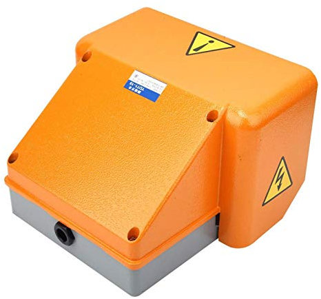 Walfront Interruttore a Pedale Doppio, Interruttore a Pedale Industriale Doppio Interruttore a Pedale con Guscio in Alluminio Pieno AC380V DC220V 6A