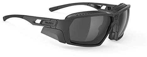 RUDY PROJECT Agent Q Stealth Black Matte-Gloss/Grey Shiny Smoke Black Unisex Erwachsene