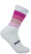 PERRO LOCO CLOTHES Calcetines de Ciclismo Edición Limitada. Hechos en España. Calcetines para Bici. (Widow 43 45 Blanco Rosa)