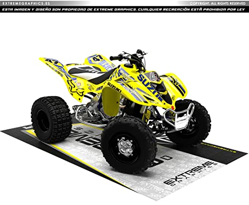 Extreme Graphics Aufkleber-Set Suzuki LTZ Fox Blau Schwarz