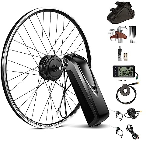 SEASON 26''/ 27.5''/ 28''(700C) Ebike Umbausatz Heckmotor 250W/350W mit 36V13Ah Akku integrierte Controller für Freilauf Elektrofahrrad Conversion Kit