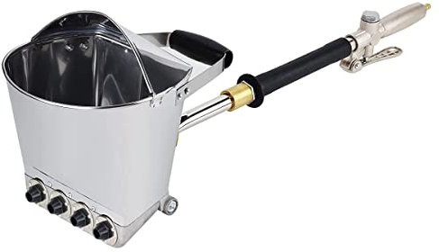 Ouya Stuckzementmörtel Pflasterspritze mit Abdeckung Wand und Deckentrichter mit 4 austauschbaren Sprühdüsen