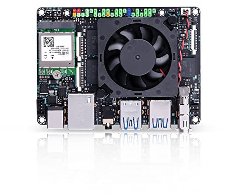 Tinker Edge R RK3399Pro Single Board Computer mit Edge TPU AI Accelerator und Dual Camera Interface Onboard 2 GB RAM 1 GB NPU RAM 16 GB eMMC-Speicher für Edge Computing Support Tensorflow Lite/Caffe