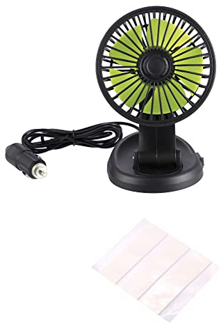 X AUTOHAUX Car Cooling Fan Cigarette Lighter 360 Degree Rotatable for Car | Black, for Truck SUV RV Boat, Automobile vehicle fan, Electric, for Car Truck SUV RV Boat