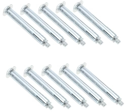 VILLFUL 10 Stück Dehnschraubenbolzen Bodenverriegelung Hochfester Stahl Vibrationfest Für Asphalt Und Betonflächen Einfahrtsbolzen Montageschrauben