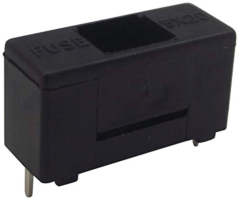 Porte-fusible, PCB, 250 V, 5 A, porte-fusibles, Qté.10 | HTC-100M