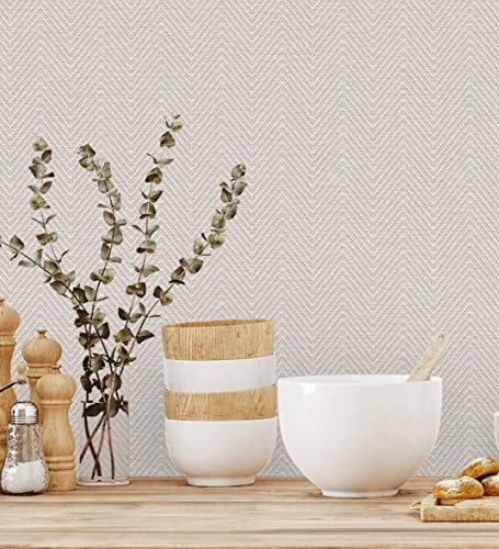 GAULAN - 680976 Papier Peint Vinyle lessivable épis texturé en Relief pour Mur Salon Cuisine Bain Chambre Couloir Meuble Salle à Mange tête de lit Hall - Rouleaux de 10 m x 1,06 m