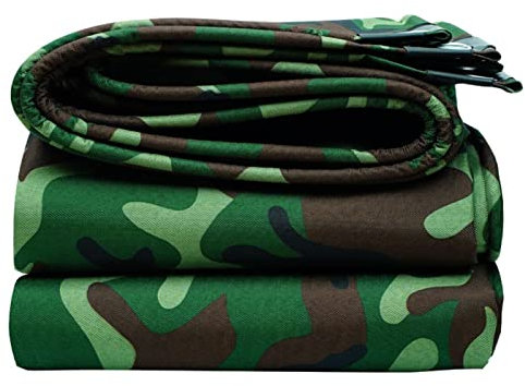 Camouflage-Plane strapazierfähig 450 g/m² wasserdichte Plane Abdeckplane 3 x 6 m, Wohnwagen Camo-Abdeckung regenfest Überdachung Zelt für Gartenmöbel, Camping (Size : 3x4m)