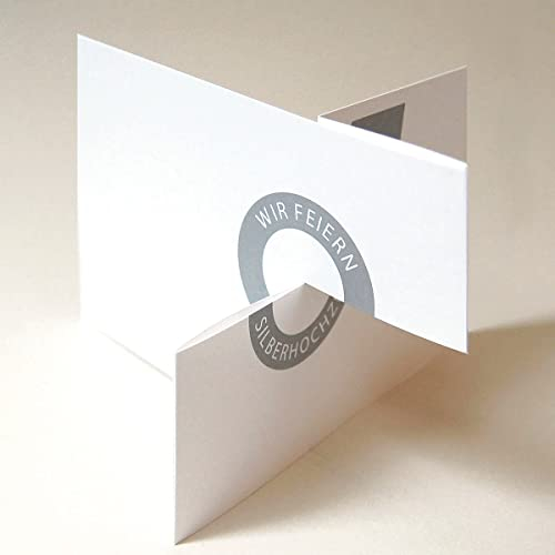 Kettcards Einladungskarte: Wir feiern Silberhochzeit, Design: Michael Marschall, bitte Umschlag separat bestellen