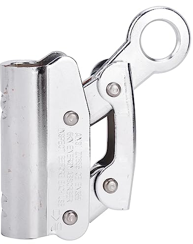 RiToEasysports Seilgreifer, 6KN, Legierter Stahl, Zum Klettern, Absturzsicherung, Seilgreifer, Absturzsicherung, Sicherheitsseil, Anti-Fallschutz-Werkzeug für Bauklettern