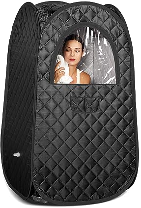 TaTalife Tragbare Sauna, Heim-Sauna, tragbare Zelte, Ganzkörper-Dampfsaunazelt, Einzelpersonensauna, neu aufgerüstete große Raumsauna, schnell faltbares Saunazelt (kein Dampfgarer im Lieferumfang