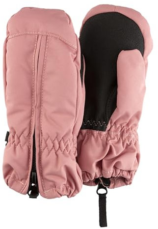 Sterntaler Fäustlinge Ripps wasserdicht – Baby Winterhandschuhe mit Reißverschluss & Thinsulate-Futter – Mädchen Handschuhe mit Daumen & rutschfester Handfläche, perlrosa, Größe 3