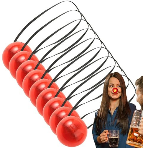 Clownnase | Rentiernase | Blinkendes Blinkendes Leuchtendes Rentier Rudolph Nase | Nasen Glühende Rote Nasen Leistung Nasen Rudolf Rentier Rote Clownsnase Clownnase Für Kinder