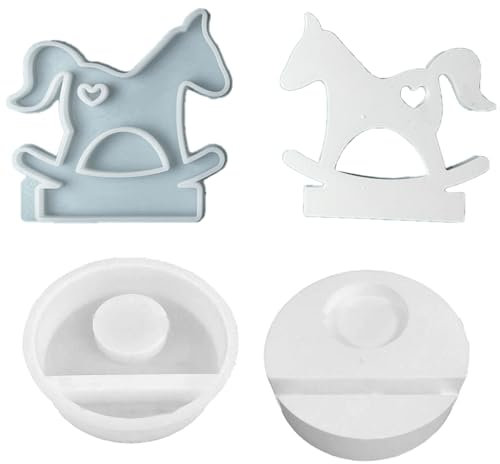 Pferde-Kerzenständer, Harze, Gießformen, Kerzenhalter, Silikonformen für Tischdekoration, Heimdekoration