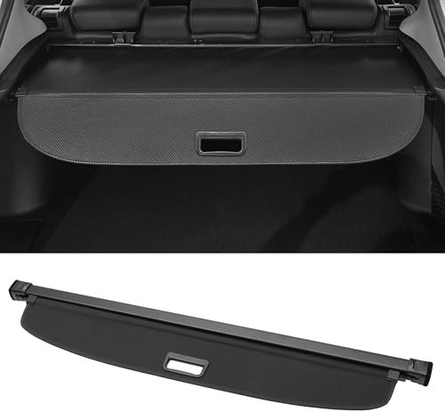 Motoforti Kofferraum ausziehbare Laderaumabdeckung für Mercedes-Benz X247 GLB200 GLB220 GLB250 2019-2024 Heckklappenregal Gepäcksicherheitsabdeckung Schattierung, Leinwand, Glanzschwarz