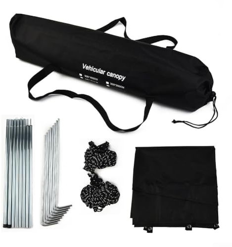 for Auto Sonnensegel Sonnenschutz Wasserdicht Auto Markise Zelt Camping Tarp Auto Seitenmarkise Zelt für Camping, SUV, Outdoor