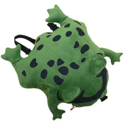 rockible Plüsch-Frosch-Rucksack, Damen-Handtasche für Erwachsene, Frauen, Jungen, Jahrestag