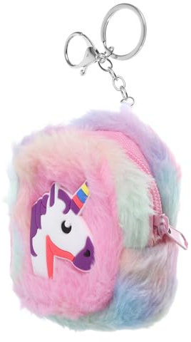 JEWEDECO Porte-Monnaie en Forme de Lapin avec Fermeture éclair et Porte-clés pour Femme