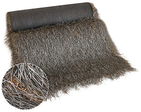 forestalk Large Synthetic Thatch Cover, 100cm/40in Thatch Roofing Synthetic Material, Mexican Straw Roof Thatch Lengthening Encrypted, Artificial Palm Thatch Sun Protection Grass Roofing
