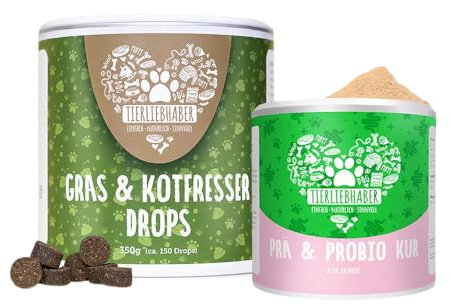 TIERLIEBHABER Sparpaket – Sodbrennen Bundle – Drops und Pulver – beruhigt den Magen & reduziert Sodbrennen – Heilerde, Anis & Fenchel