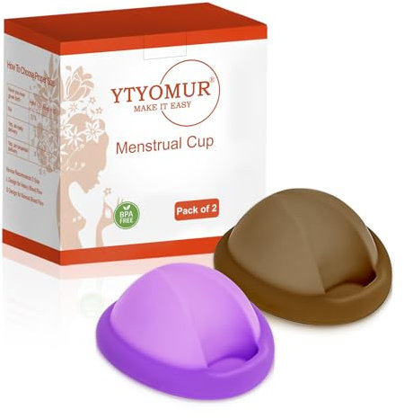 Disque menstruel avec stérilisateur - Stérilisateur vapeur pour coupe menstruelle, disque menstruel réutilisable, kit de coupe menstruelle (2 Petits)