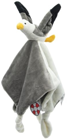 Cute Since 1999 Baby Schnuffeltuch & Kuscheltier ab 0 Monate - Schmusetuch für Junge & Mädchen - Sachen & Geschenk für Neugeborene - Tier Kuscheltuch & Schnüffeltücher - 30 x 30 cm (Möwe)