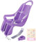 Girls Bike Doll Sitzanhang Spielzeug Dekorativer Fahrradsitz, Spaß für Puppen und Stofftiere zu Installieren (Purple)