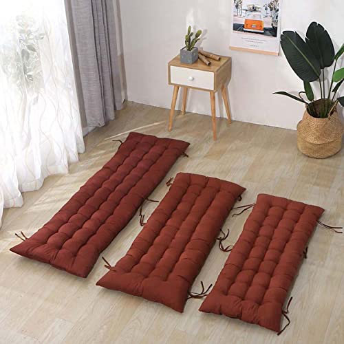 Gartenbankkissen 3-Sitzer Auflage für Gartenmöbel Terrasse Sitzgruppe Küche Essbank oder Indoor Chaiselongue Rechteckig 200x55cm Sitzkissen