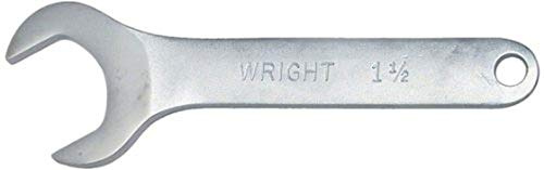 Wright Tool 1448 30° Angle Service Wrench, 1-1/2 SAE Satin Finish | 7-11/16 Length, Open End for Restricted Clearance Made in USA