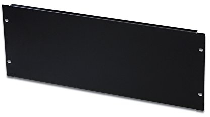 DIGITUS DN-19 BPN-04-SW – 19 Zoll Blindabdeckplatte 4HE – Blende für Netzwerk- & Serverschränke – Mit Befestigungsmaterial – Stahlblech – Pulverbeschichtet – Schwarz