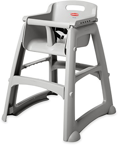 Getue Rubbermaid Commercial Platinum Sturdy Chair Youth Seat Without Wheels, 23.5-Inch Length, 23.5-Inch Width, 29.75-Inch Height (FG781408PLAT)