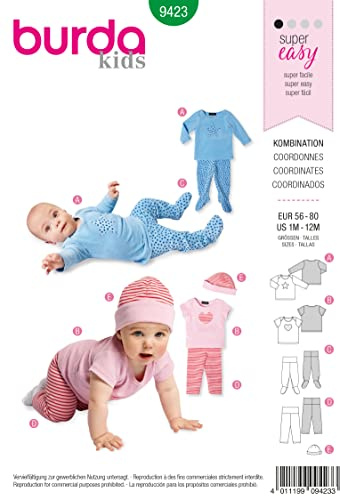 Burda Style Sewing Pattern B9423 Babies' Co-ordinates