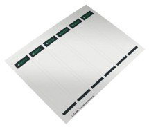 Leitz PC-beschriftbare Rckenschilder selbstklebend, Papier, kurz, schmal, 600 Stck, grau