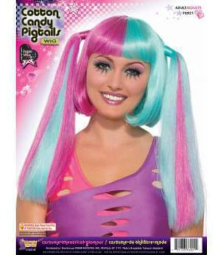 Generique - Manga Perücke für Damen lila-türkis