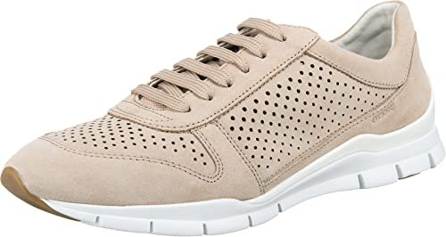 Geox D Sukie B, Sneakers Mujer, Lt Taupe 01, 37 EU