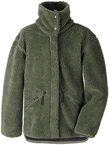 Didriksons Fleecejacke Jacke Bern Girl's Youth Jacket dunkelgrün atmungsaktiv (140)