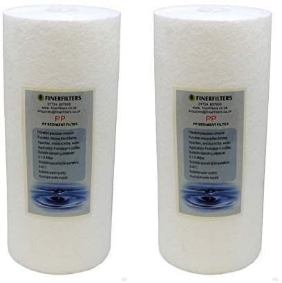 Finerfilters - Filtro per sedimenti Jumbo da 10 micron, in polipropilene, 10 x 4,5 cm