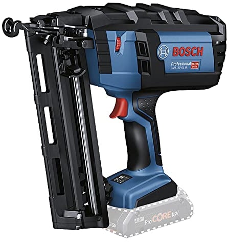 Bosch Professional 18V System GNH 18V-64 M - Clavadora a batería (Ø máx. 1,6 mm, clavos 32/64 mm, modo contínuo, sin batería, en caja)