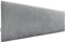 DHOME Cabecero de Polipiel o Tela AQUALINE Liso cabeceros Cabezal tapizado Cama Lujo (Tela Gris, 135cm (Camas 120/135/140))