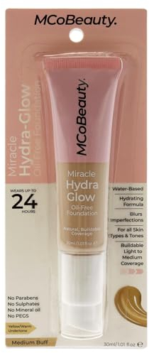 MCoBeauty Miracle Hydra Glow Oil-Free Foundation - Medium Buff For Women 1 oz Foundation