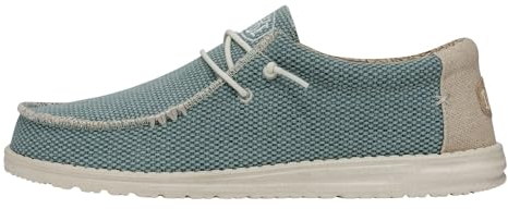 Hey Dude Herren Wally Sox Slip-On Schuhe Mokassin Style, Aqua, 41 1/3 EU